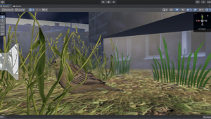 ruutukaappaus teoksesta avattuna pelimoottorilla.